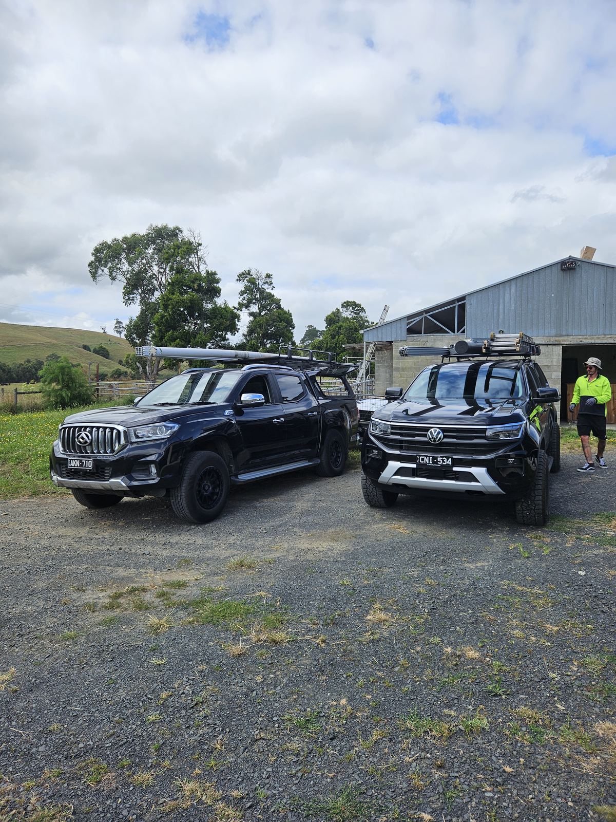 Dean Elec and Solar service vehicles